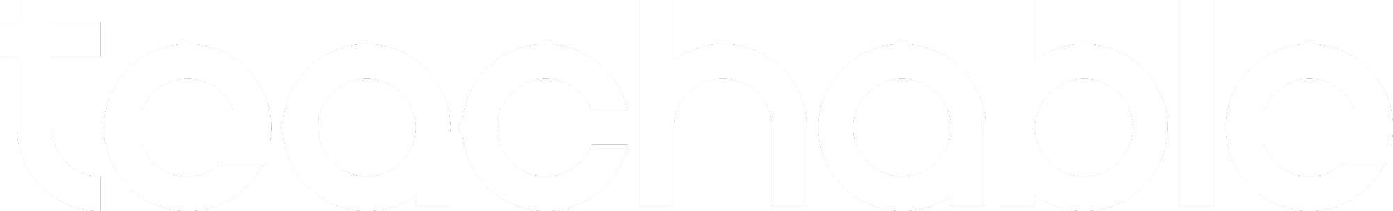 Teachable logo white